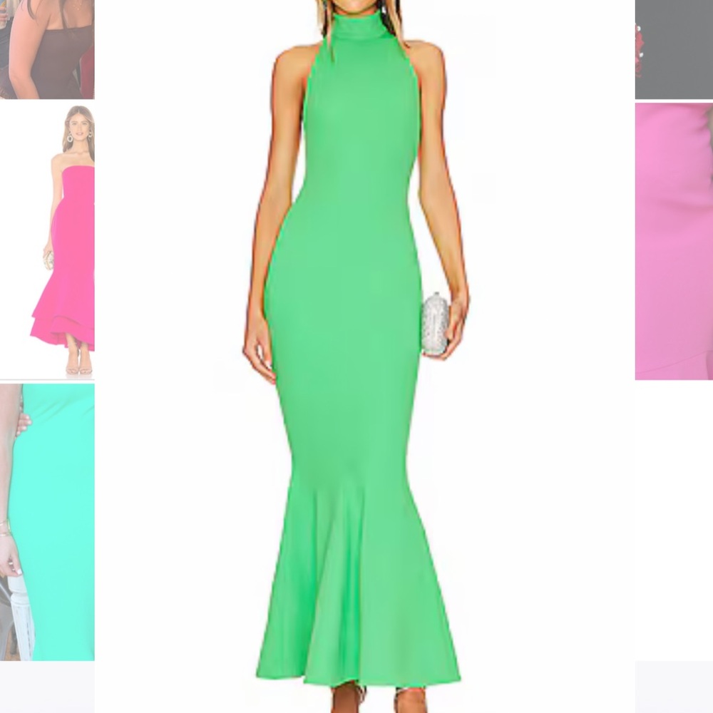 Solace London Green Formal Dress